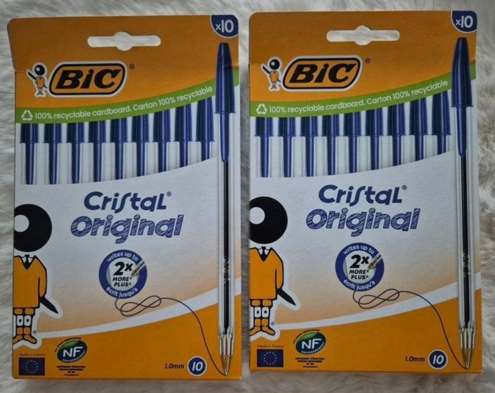 Stylos bic cristal original bleu 